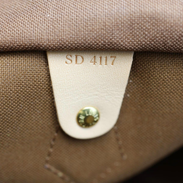 LOUIS VUITTON Speedy 40 Monogram Canvas Satchel Bag Brown