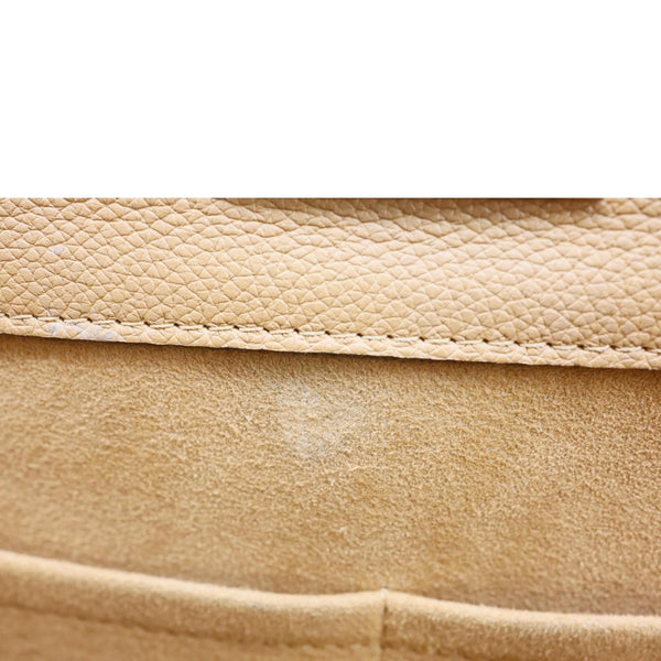 LOUIS VUITTON On My Side MM Leather Monogram Canvas Shoulder Bag Black