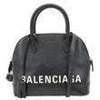 BALENCIAGA Ville Top Handle Small Grained Leather Crossbody Bag Black