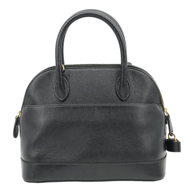 BALENCIAGA Ville Top Handle Small Grained Leather Crossbody Bag Black