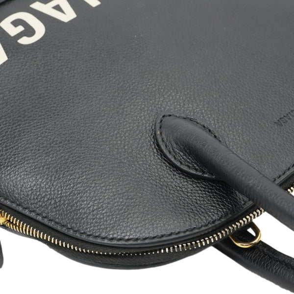 BALENCIAGA Ville Top Handle Small Grained Leather Crossbody Bag Black