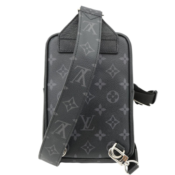 LOUIS VUITTON Outdoor Slingbag Monogram Taigarama Leather Crossbody Bag Black