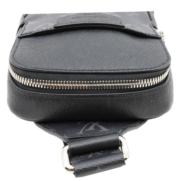 LOUIS VUITTON Outdoor Slingbag Monogram Taigarama Leather Crossbody Bag Black