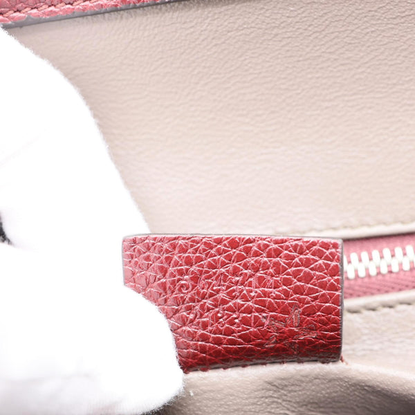 GUCCI Zumi Medium Leather Top Handle Shoulder Bag Burgundy 564714