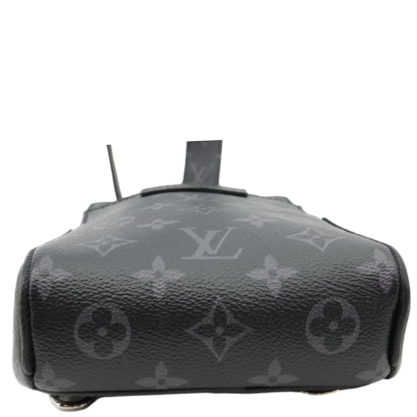 LOUIS VUITTON Outdoor Slingbag Monogram Taigarama Leather Crossbody Bag Black