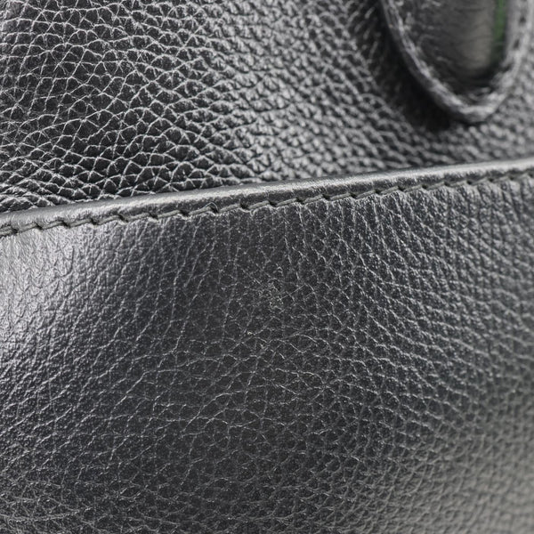 BALENCIAGA Ville Top Handle Small Grained Leather Crossbody Bag Black