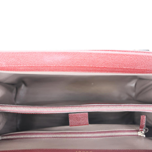 GUCCI Zumi Medium Leather Top Handle Shoulder Bag Burgundy 564714