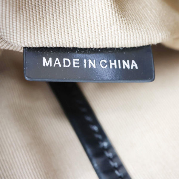 BURBERRY Nova Check Canvas Hobo Bag Black