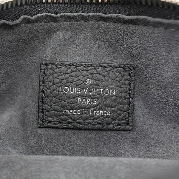 LOUIS VUITTON Why Knot MM Monogram Mahina Leather Shoulder Bag Black