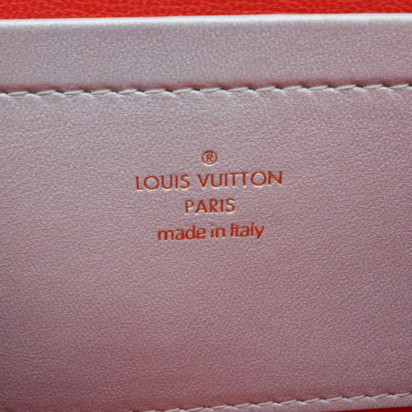 LOUIS VUITTON Coussin Pochette Embossed Leather Crossbody Bag Silver