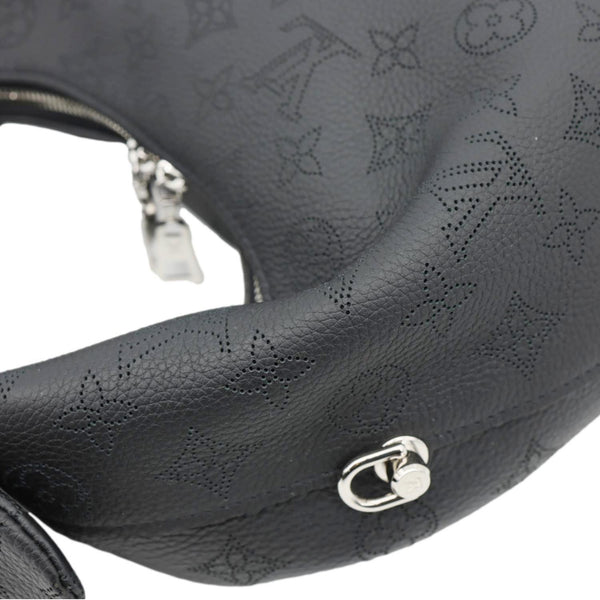 LOUIS VUITTON Why Knot MM Monogram Mahina Leather Shoulder Bag Black
