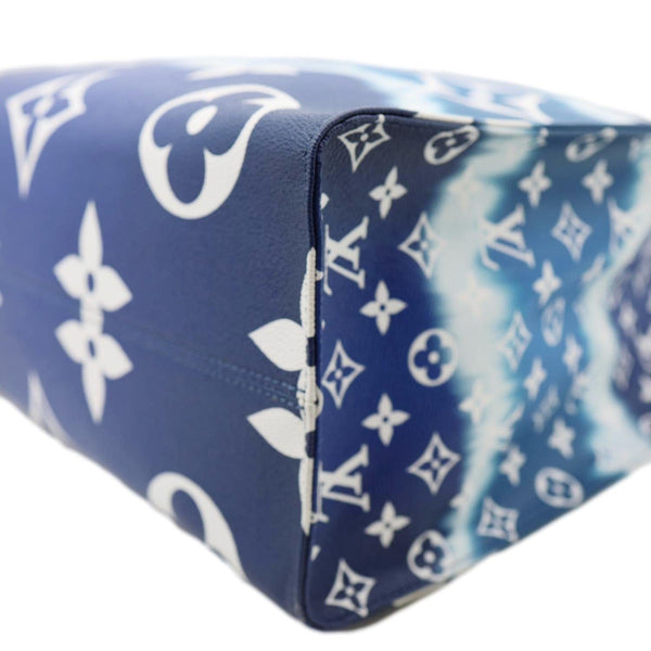 LOUIS VUITTON Onthego GM Monogram Escale Canvas Shoulder Bag Blue