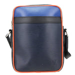 LOUIS VUITTON Danube PM Slim Epi Leather Crossbody Bag Navy Blue