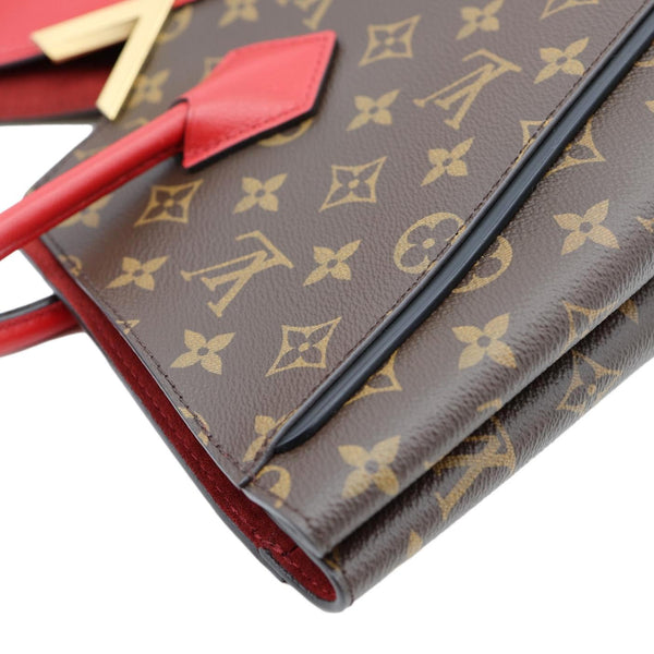 LOUIS VUITTON Kimono MM Monogram Canvas Tote Bag Red