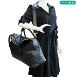 YVES SAINT LAURENT Giant Quilted Calfskin Leather Travel Bag Black
