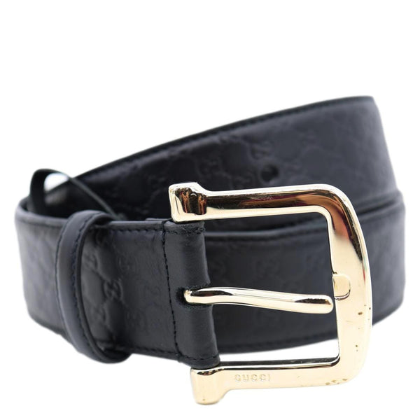 GUCCI Microguccissima Leather Belt Black 281548 Size 95/38