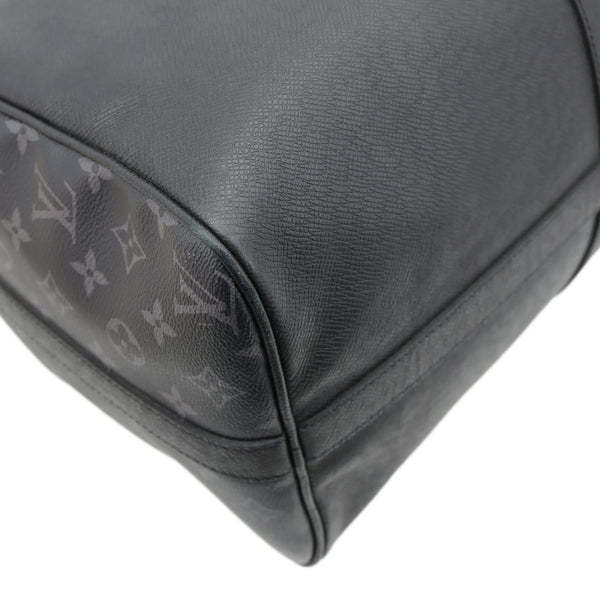 LOUIS VUITTON Keepall 50 Bandouliere Taigarama Travel Bag Black