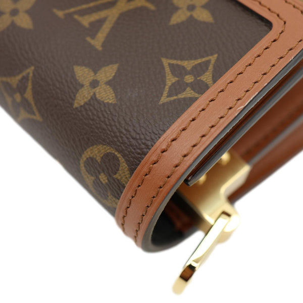 LOUIS VUITTON Dauphine MM Monogram Reverse Canvas Shoulder Bag Brown