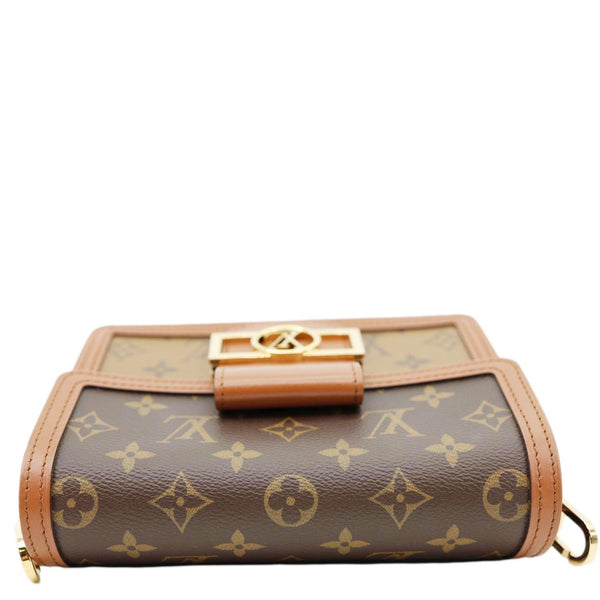 LOUIS VUITTON Dauphine MM Monogram Reverse Canvas Shoulder Bag Brown