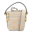 CHLOE Roy Little Horses Embroidered Leather Bucket Bag Beige