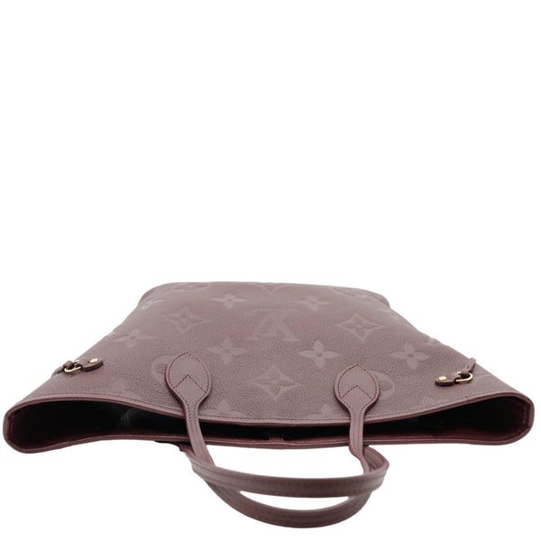 LOUIS VUITTON Neverfull MM Empreinte Leather Tote Shoulder Bag Burgundy