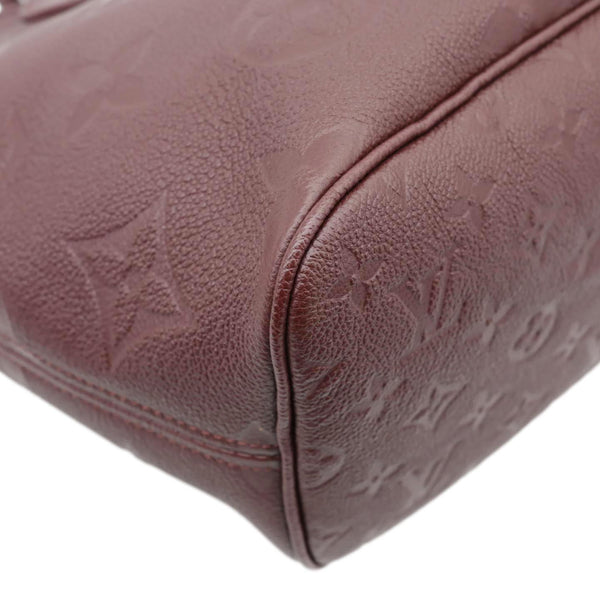 LOUIS VUITTON Neverfull MM Empreinte Leather Tote Shoulder Bag Burgundy