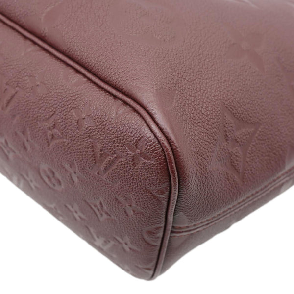 LOUIS VUITTON Neverfull MM Empreinte Leather Tote Shoulder Bag Burgundy