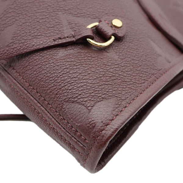 LOUIS VUITTON Neverfull MM Empreinte Leather Tote Shoulder Bag Burgundy