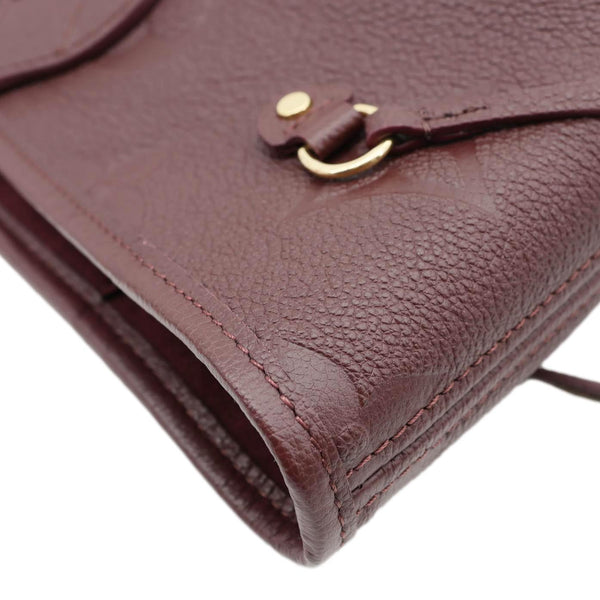 LOUIS VUITTON Neverfull MM Empreinte Leather Tote Shoulder Bag Burgundy