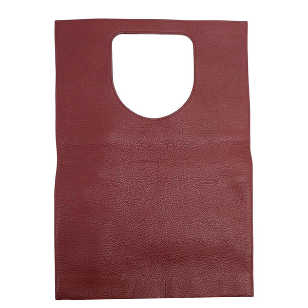 TOM FORD Alix Padlock Zip Fold-over Leather Tote Bag Burgundy