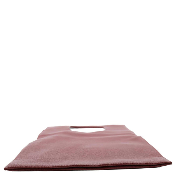 TOM FORD Alix Padlock Zip Fold-over Leather Tote Bag Burgundy