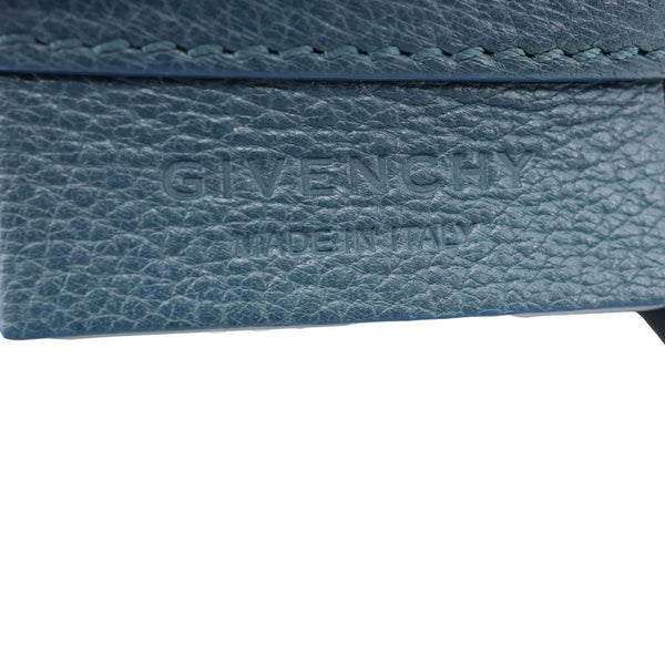 Givenchy Antigona Leather Satchel Shoulder Bag Peacock Blue