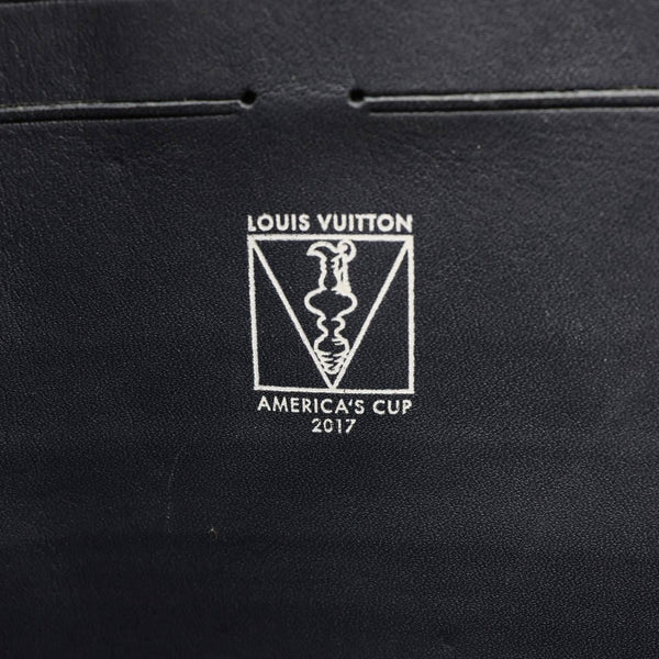LOUIS VUITTON Voyage MM America's Cup Latitude Damier Azur Pouch White