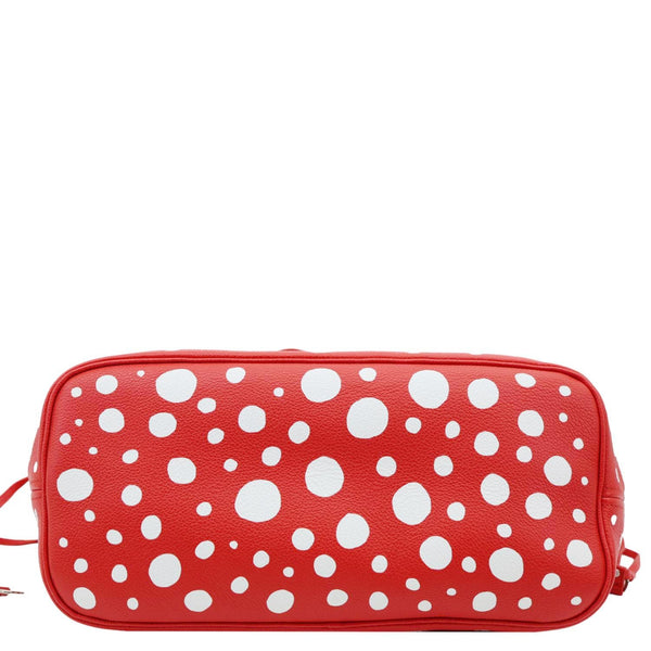 LOUIS VUITTON x Yayoi Kusama Neverfull MM Infinity Dots Empreinte Leather Tote Bag Red