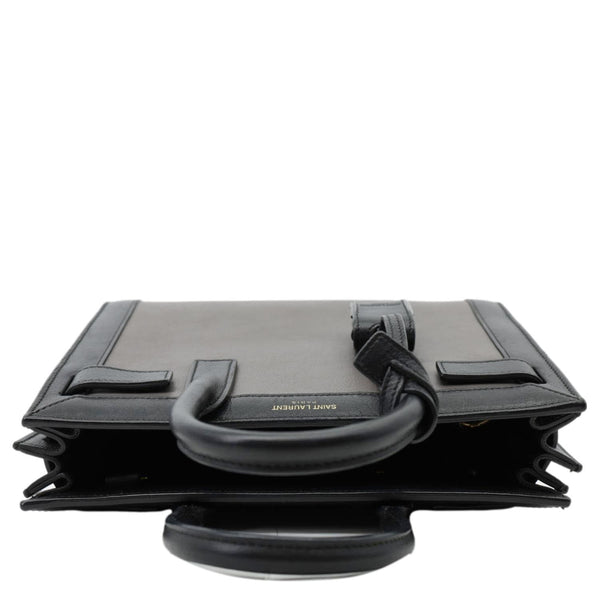 YVES SAINT LAURENT Sac de Jour Nano Leather Satchel Bag Bicolor