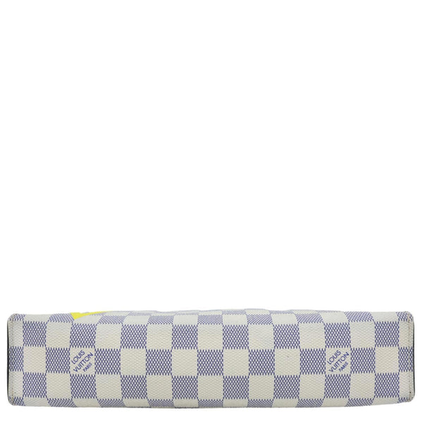 LOUIS VUITTON Voyage MM America's Cup Latitude Damier Azur Pouch White