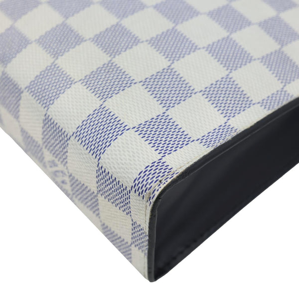 LOUIS VUITTON Voyage MM America's Cup Latitude Damier Azur Pouch White