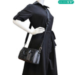 LOUIS VUITTON Keepall 25 Bandouliere Monogram Eclipse Reverse Canvas Crossbody Bag Black