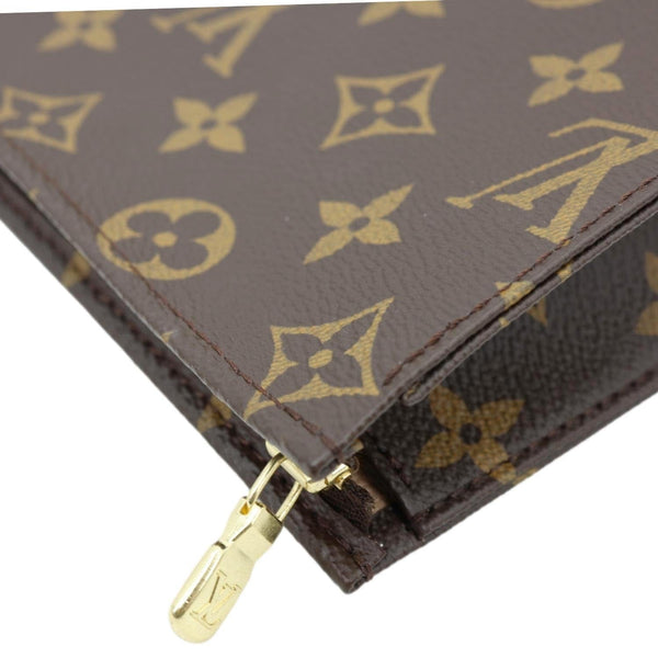 LOUIS VUITTON Toiletry 19 Monogram Canvas Pouch Brown