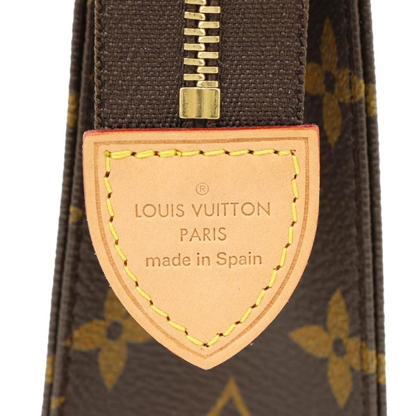 LOUIS VUITTON Toiletry 19 Monogram Canvas Pouch Brown