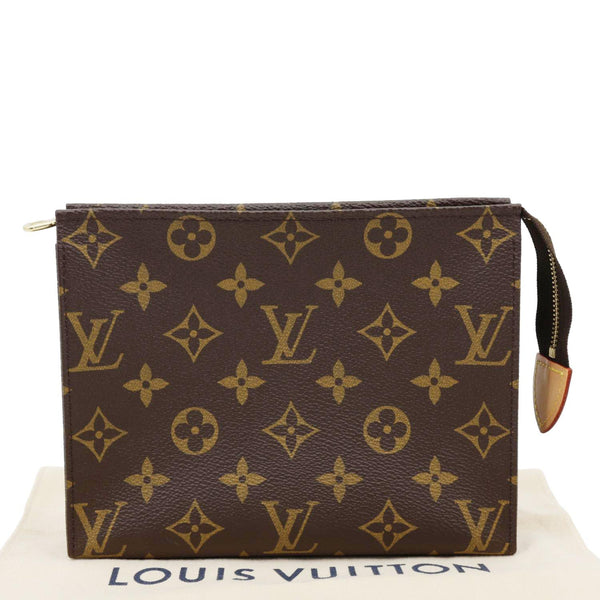 LOUIS VUITTON Toiletry 19 Monogram Canvas Pouch Brown
