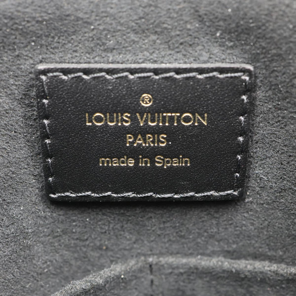 LOUIS VUITTON V BB Monogram Empreinte Tote Shoulder Bag Black