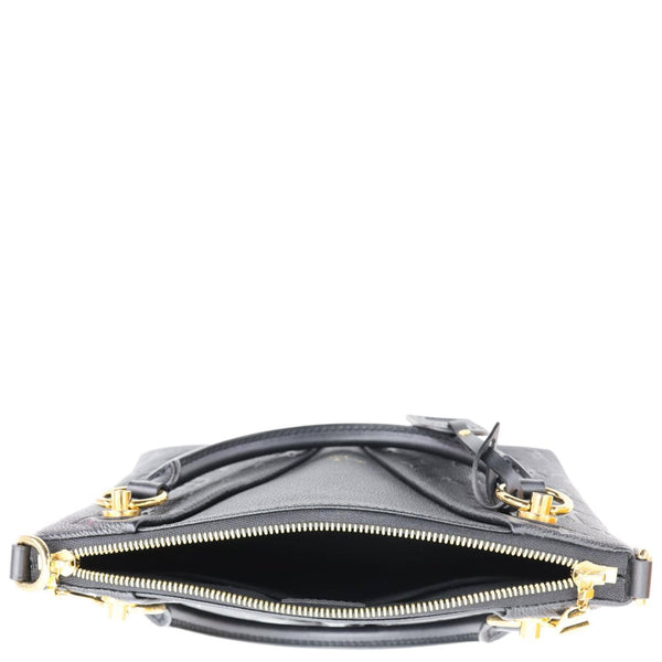 LOUIS VUITTON V BB Monogram Empreinte Tote Shoulder Bag Black