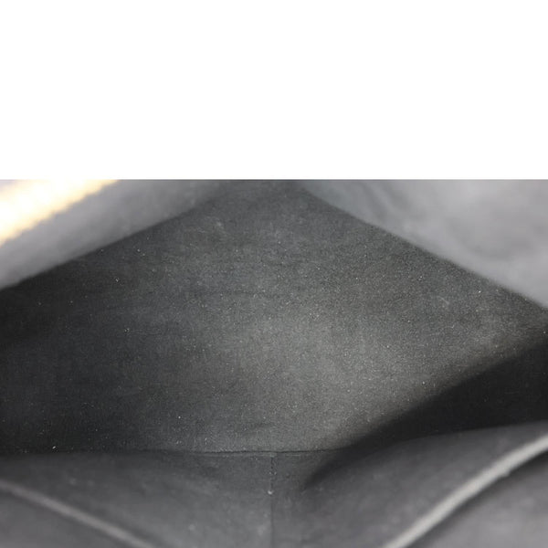 LOUIS VUITTON V BB Monogram Empreinte Tote Shoulder Bag Black