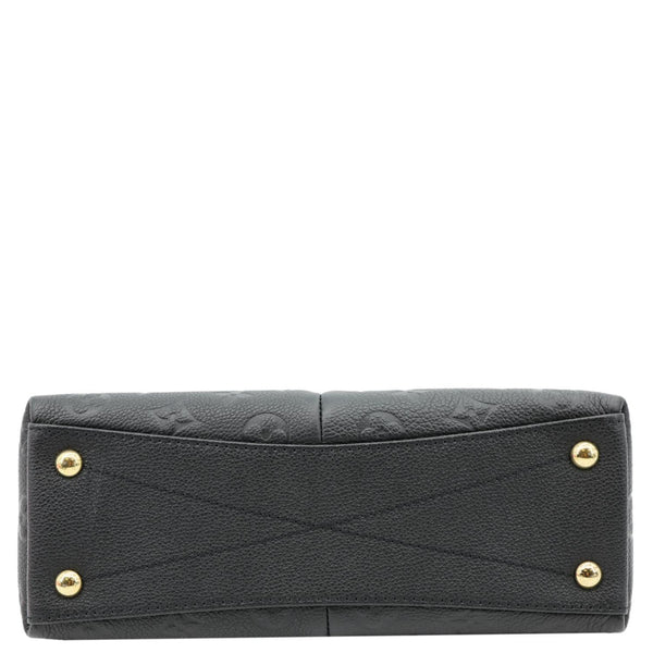 LOUIS VUITTON V BB Monogram Empreinte Tote Shoulder Bag Black
