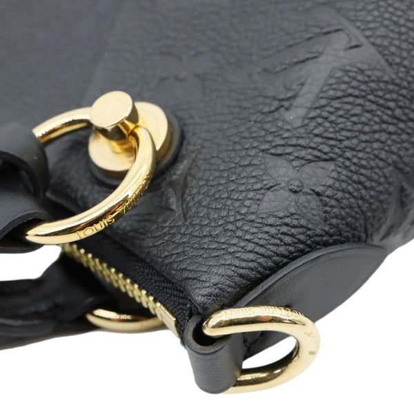 LOUIS VUITTON V BB Monogram Empreinte Tote Shoulder Bag Black