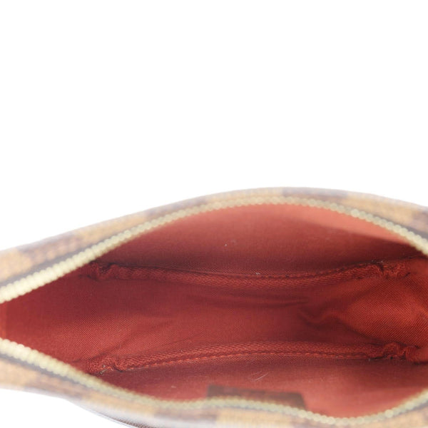 LOUIS VUITTON Trousse Makeup Damier Ebene Pochette Clutch Brown
