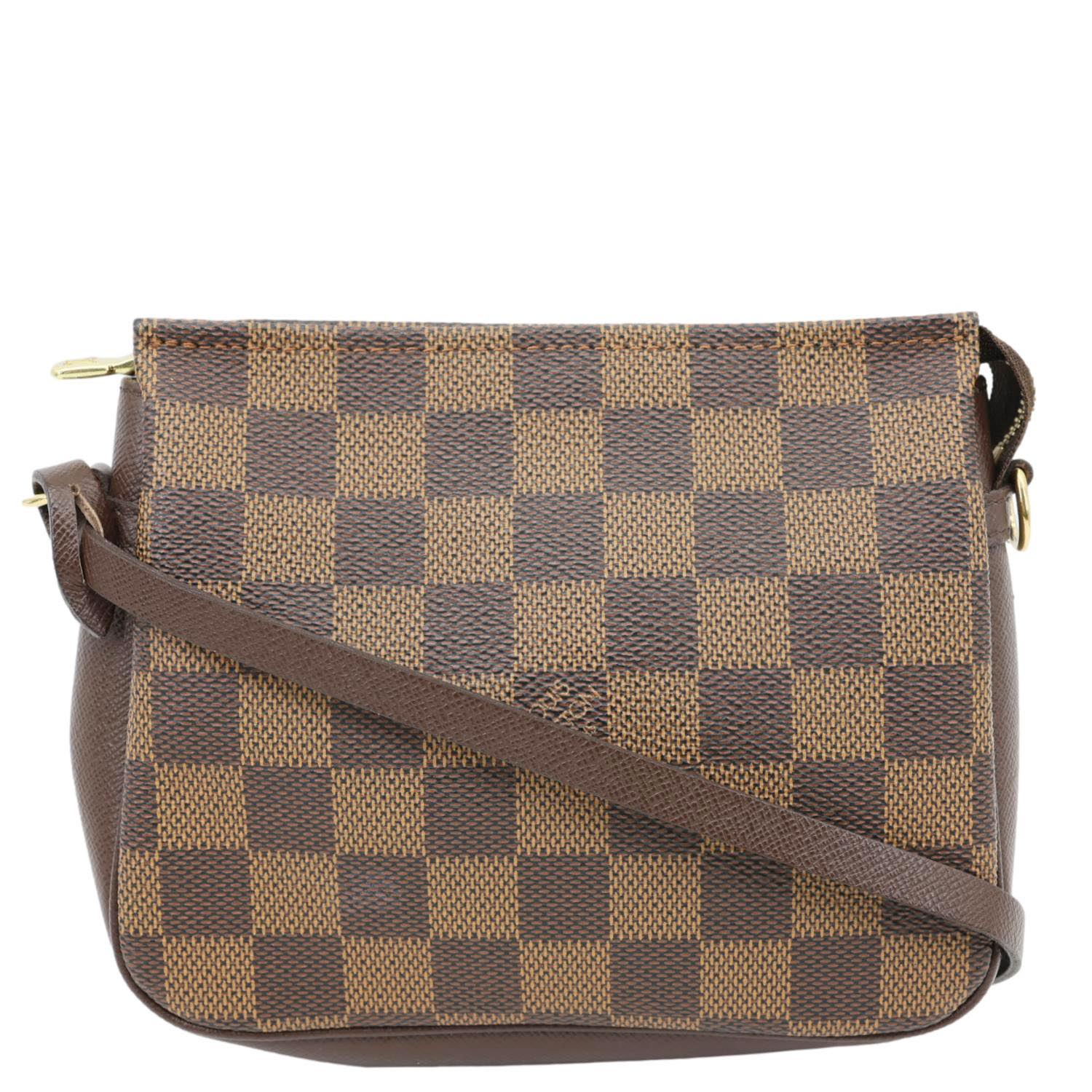 LOUIS VUITTON Trousse Makeup Damier Ebene Pochette Clutch Brown