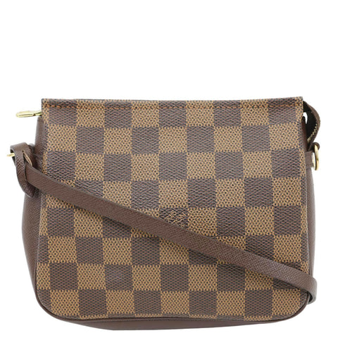LOUIS VUITTON Trousse Makeup Damier Ebene Pochette Clutch Brown