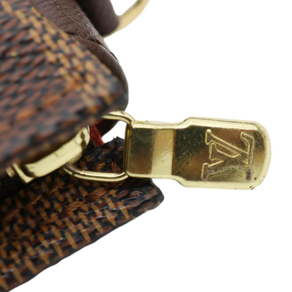 LOUIS VUITTON Trousse Makeup Damier Ebene Pochette Clutch Brown